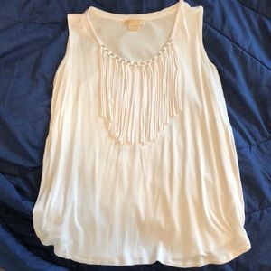 Michael Kors top with great fringe detail